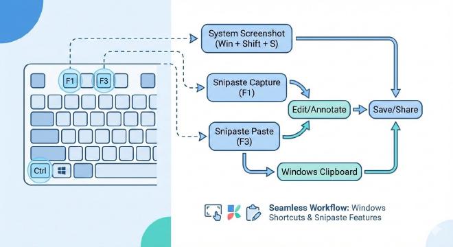 Snipaste与Windows快捷键协作概览