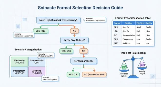 格式选择决策流程图