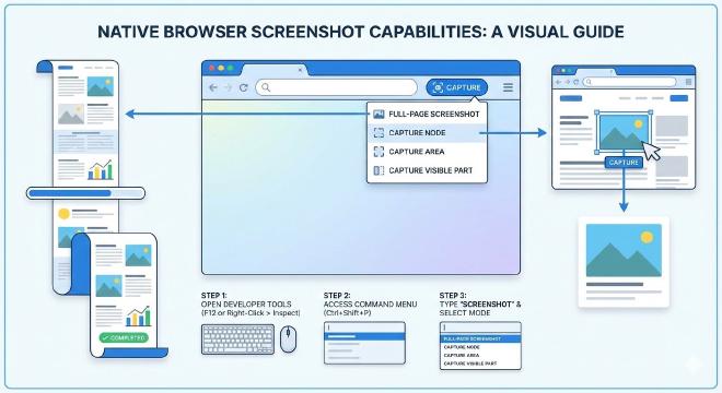 浏览器原生截图能力展示