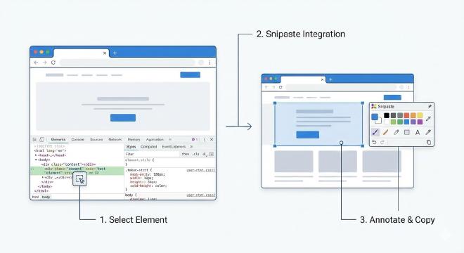 浏览器开发者工具与Snipaste集成