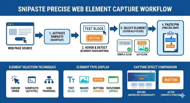 精准网页元素捕获工作流