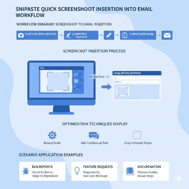 快速截图插入邮件工作流