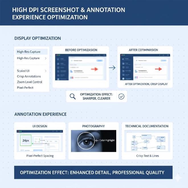 高DPI截图与标注体验优化