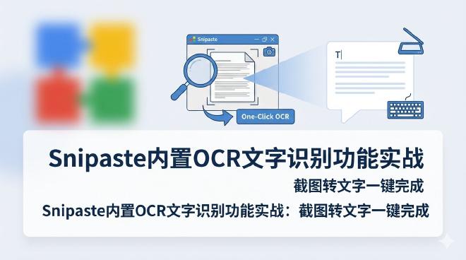 Snipaste OCR文字识别
